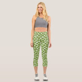 Kiwi Pattern Capri Leggings (Vorderseite)