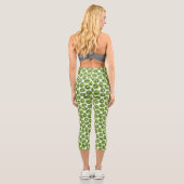 Kiwi Pattern Capri Leggings (Rückseite)