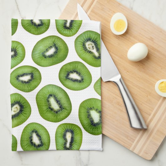 Kiwi Pattern Geschirrtuch (Viertel Falte)