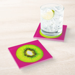 Kiwi Pattern Glasuntersetzer