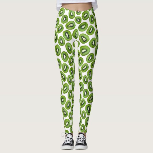 Kiwi Pattern Leggings (Vorderseite)