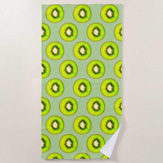 Kiwi Pattern Strandtuch (Vorderseite)