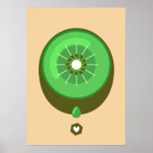 Kiwi-Poster Poster (Vorne)
