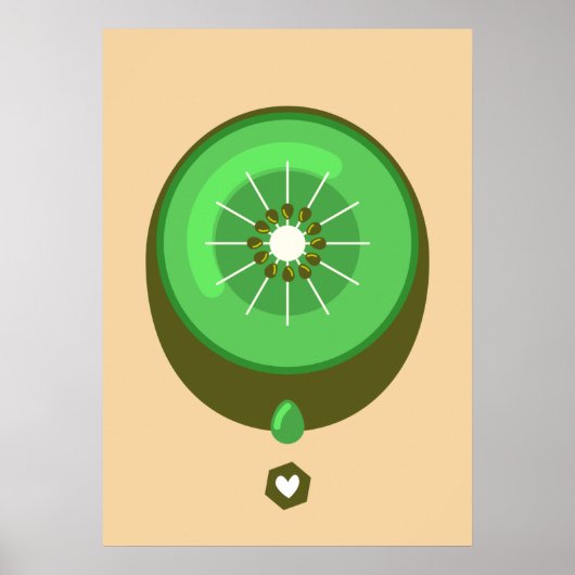 Kiwi-Poster Poster (Vorne)