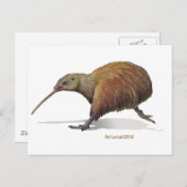 Kiwi Postkarte (Vorne/Hinten)