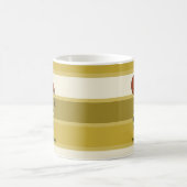 Kiwi reiten Einrad Funny Illustration Kaffeetasse (Mittel)