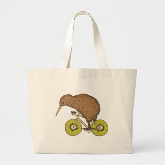 Kiwi-Reitfahrrad mit Kiwi-Rädern Jumbo Stoffbeutel