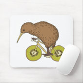 Kiwi-Reitfahrrad mit Kiwi-Rädern Mousepad (Mit Mouse)