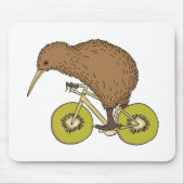 Kiwi-Reitfahrrad mit Kiwi-Rädern Mousepad (Vorne)