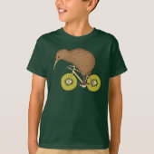 Kiwi-Reitfahrrad mit Kiwi-Rädern T-Shirt (Vorderseite)