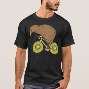 Kiwi Riding Bike With Kiwi Wheels  T-Shirt
