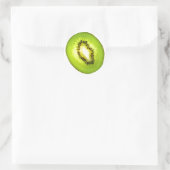 Kiwi Runder Aufkleber (Tasche)