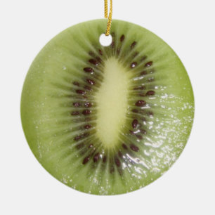 Kiwi-Scheibe Keramik Ornament