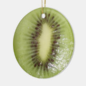 Kiwi-Scheibe Keramik Ornament (Links)