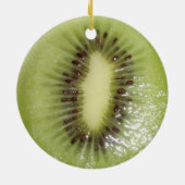 Kiwi-Scheibe Keramik Ornament (Hinten)