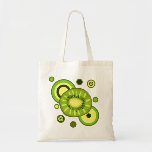 Kiwi-Scheibe-Kreis-Entwurf Tragetasche (Vorne)