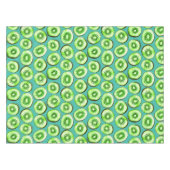 Kiwi-Scheiben auf Türkis Tischdecke (Vorderseite (Horizontal))
