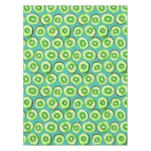 Kiwi-Scheiben auf Türkis Tischdecke (Vorderseite)