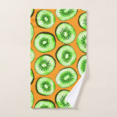 Kiwi-Scheiben Badhandtuch Set (Handtuch)