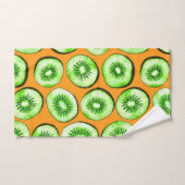 Kiwi-Scheiben Badhandtuch Set (Handtuch)
