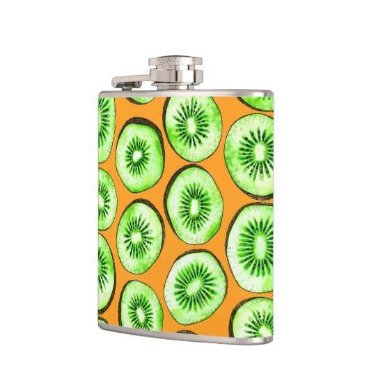 Kiwi-Scheiben Flachmann (Links)