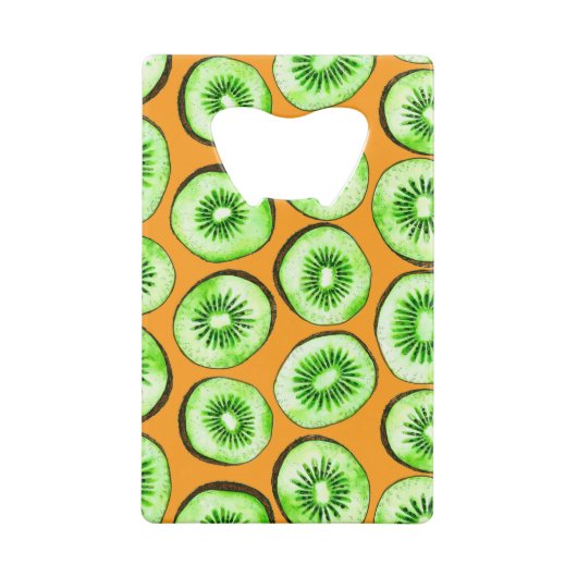 Kiwi-Scheiben Geldbeutel Flaschenöffner (Rückseite)