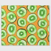 Kiwi-Scheiben Geschenkpapier (Flach)