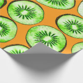 Kiwi-Scheiben Geschenkpapier (Ecke)