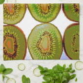 Kiwi-Scheiben Geschirrtuch (Gefaltet)