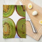 Kiwi-Scheiben Geschirrtuch (Viertel Falte)