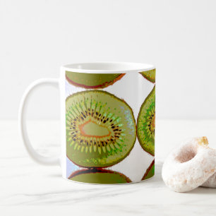 Kiwi-Scheiben Kaffeetasse