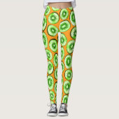 Kiwi-Scheiben Leggings (Vorderseite)