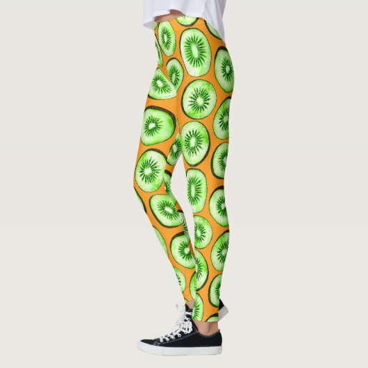 Kiwi-Scheiben Leggings (Links)