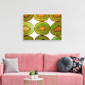 Kiwi-Scheiben Leinwanddruck (Insitu (Wohnzimmer))