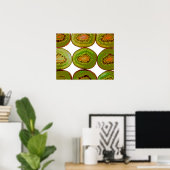 Kiwi-Scheiben Poster (Heimbüro)