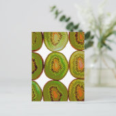 Kiwi-Scheiben Postkarte (Stehend Vorderseite)
