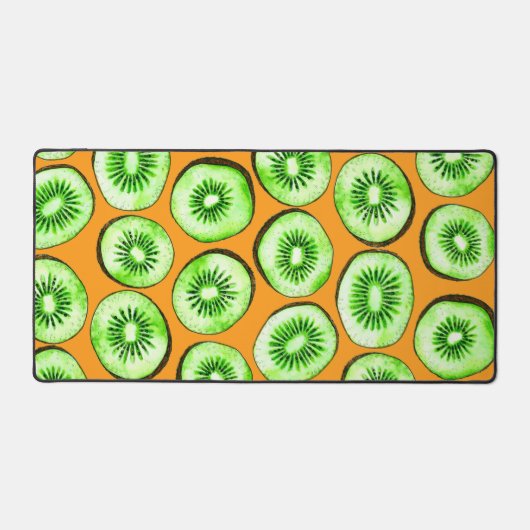 Kiwi-Scheiben Schreibtischunterlage (Vorderseite)