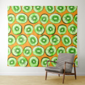 Kiwi-Scheiben Wandteppich (Beispiel (Horizontal))