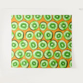 Kiwi-Scheiben Wandteppich (Vorderseite (Horizontal))