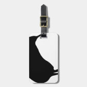 Kiwi Silhouette Gepäckanhänger (Vorderseite vertikal)