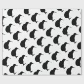 Kiwi Silhouette Geschenkpapier (Flach)