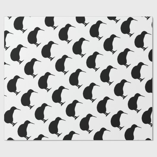 Kiwi Silhouette Geschenkpapier (Flach)