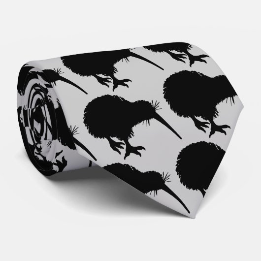 Kiwi Silhouette Krawatte (Gerollt)