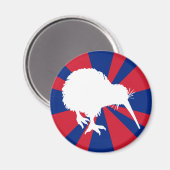 Kiwi Silhouette Magnet (Vorderseite/Rückseite)