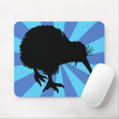 Kiwi Silhouette Mousepad (Mit Mouse)