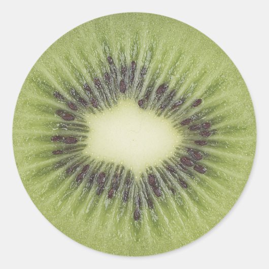 Kiwi-Slice-Foto Runder Aufkleber (Vorderseite)