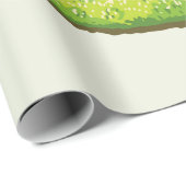 Kiwi Slice-Illustrationsmuster Geschenkpapier (Rolleneckpunkt)