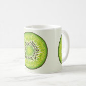Kiwi Slice-Illustrationsmuster Kaffeetasse (VorderseiteRechts)
