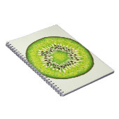 Kiwi Slice-Illustrationsmuster Notizblock (Rechte Seite)