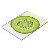 Kiwi Slice-Illustrationsmuster Notizblock (Linke Seite)